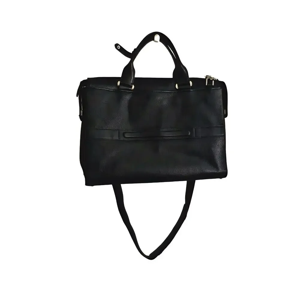 Tumi Black Leather Briefcase for 16 in Laptop, Padded Partitions, - Picture 3 of 7